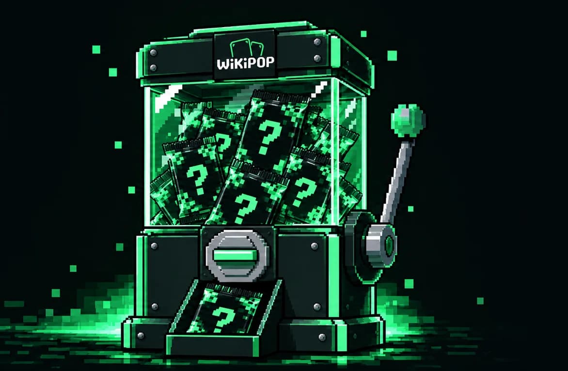 WikiPop card vending machine